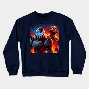 Blue Doom Guy Crewneck Sweatshirt